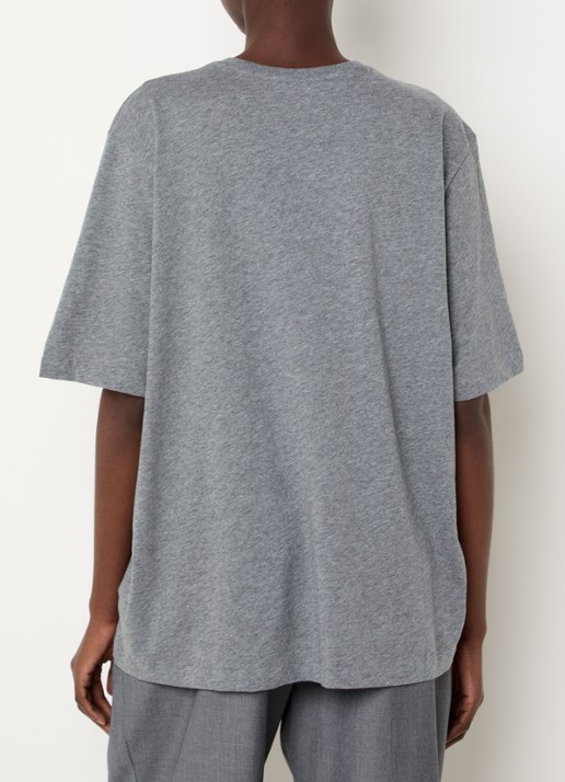 The Frankie Shop Harper T-shirt met ronde hals - achterkant 2 grijsmele