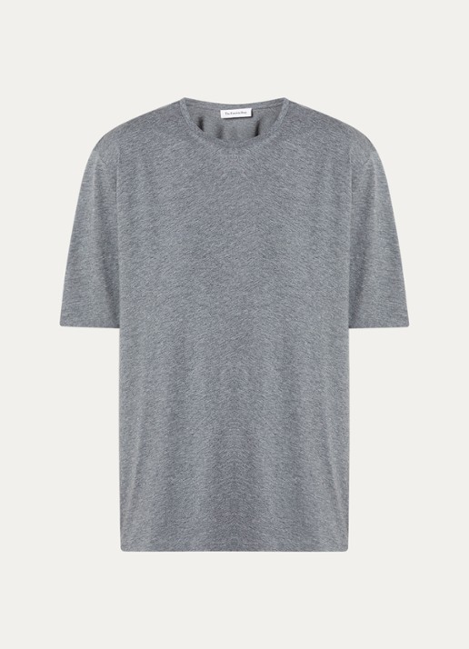 The Frankie Shop Harper T-shirt met ronde hals - voorkant 3 grijsmele