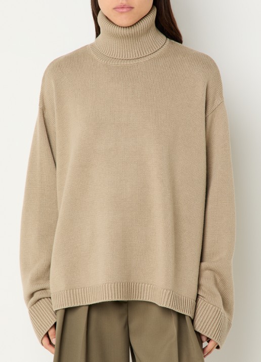The Frankie Shop Rhea fijngebreide coltrui in wolblend