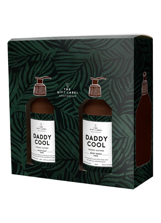 The Gift Label Fathersday 2021 Daddy Cool - Limited Edition verzorgingsset - voorkant kastanjebruin