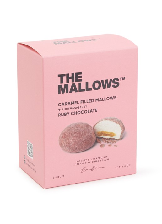 The Mallows Caramel Filled Mallows + Ruby Chocolate Box 5 stuks