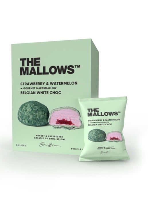 The Mallows Strawberry & Watermelon marshmallows 80 gram