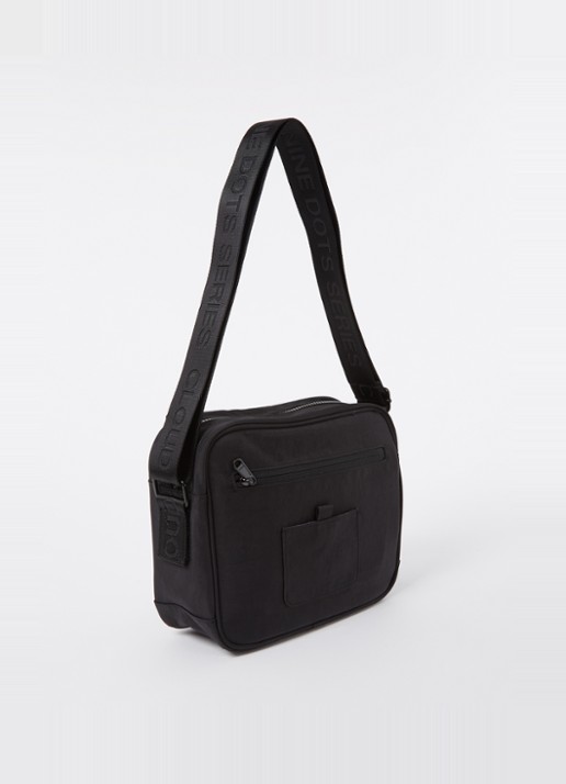 The New Originals 9-Dots crossbodytas met logo - achterkant 4 zwart