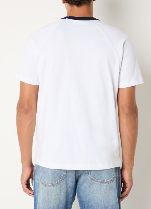 The New Originals Airbrushed Emblem Raglan T-shirt met logo - achterkant 3 wit