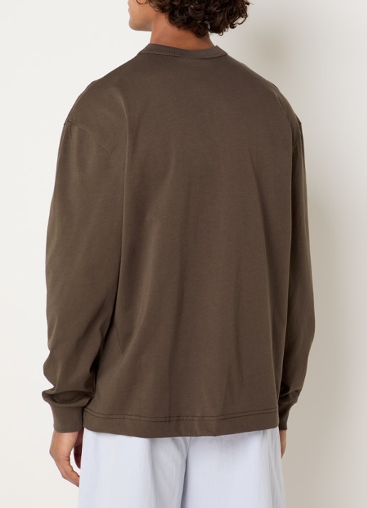 The New Originals Big Logo long sleeve met print - achterkant bruin