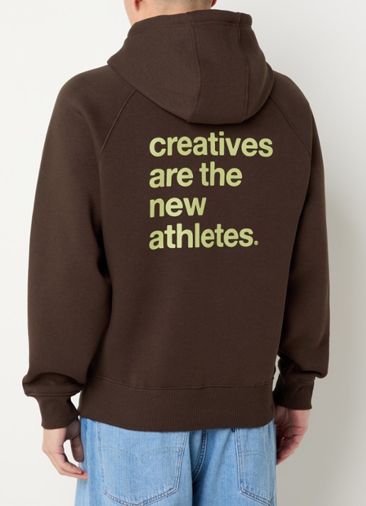 The New Originals Catna hoodie met logo en kangoeroezak