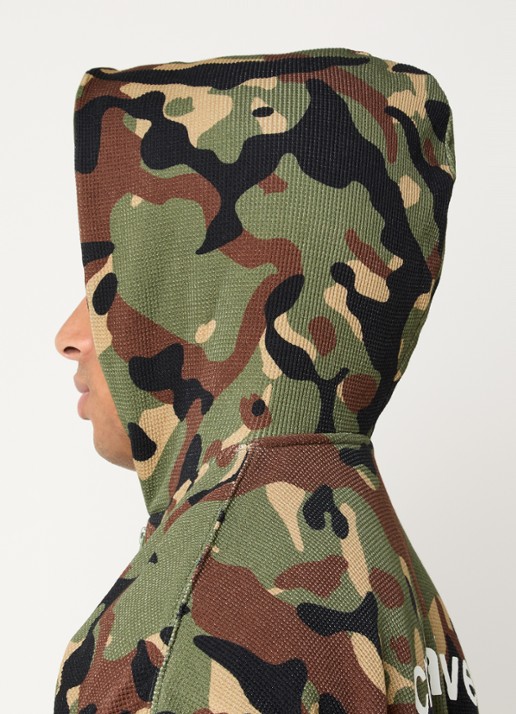 The New Originals Catna sweatvest met camouflageprint - detail 3 beige
