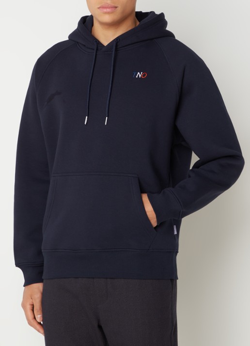 The New Originals Hoodie met logo- en backprint - achterkant 3 donkerblauw