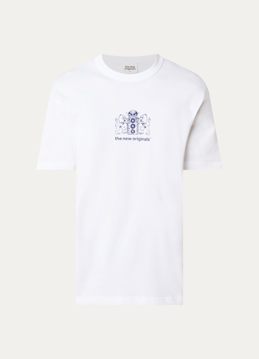 The New Originals Lion Speaker Tee met front- en backprint - voorkant 3 wit