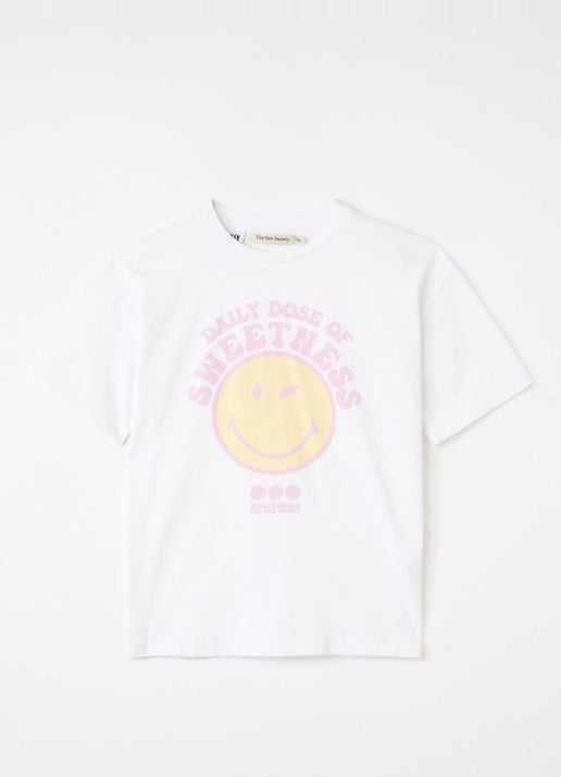 The New Society Smiley T-shirt met print