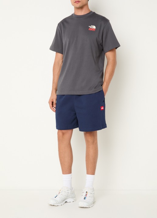 The North Face 1966 Flora T-shirt met logo- en backprint - voorkant 2 antraciet