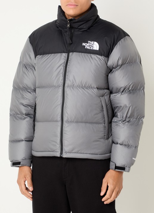 The North Face 1996 Retro Nuptse puffer jack met donsvulling  - detail 2 grijs
