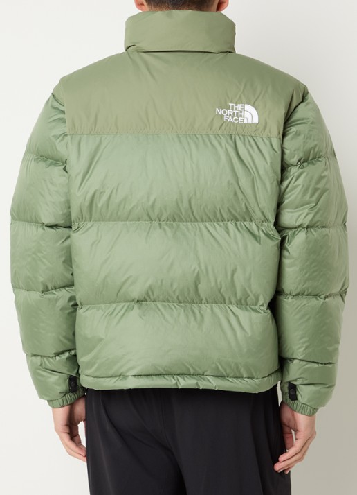 The North Face 1996 Retro Nuptse puffer jack met donsvulling  - achterkant lichtgroen