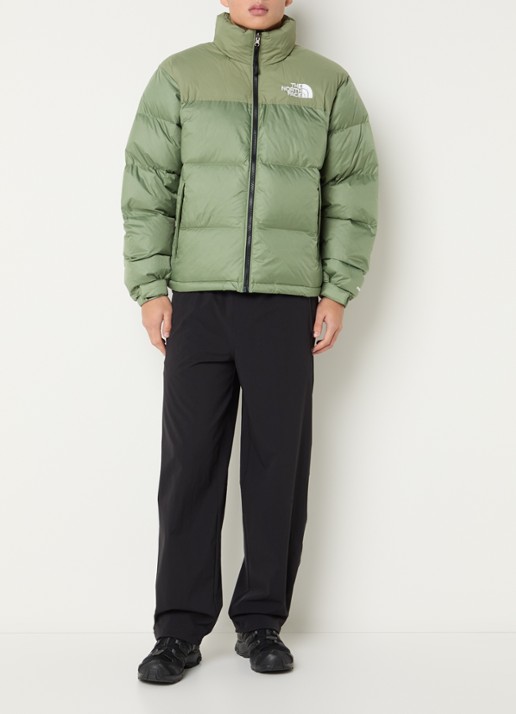 The North Face 1996 Retro Nuptse puffer jack met donsvulling  - voorkant 4 lichtgroen