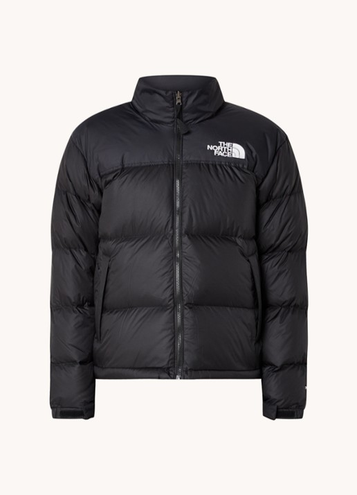The North Face 1996 Retro Nuptse puffer jas met donsvulling en ritszakken - voorkant 2 zwart