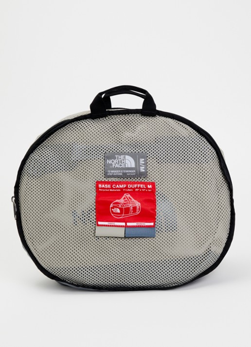 The North Face Base Camp Duffel M weekendtas met afneembare schouderriem - detail 3 blauwgrijs