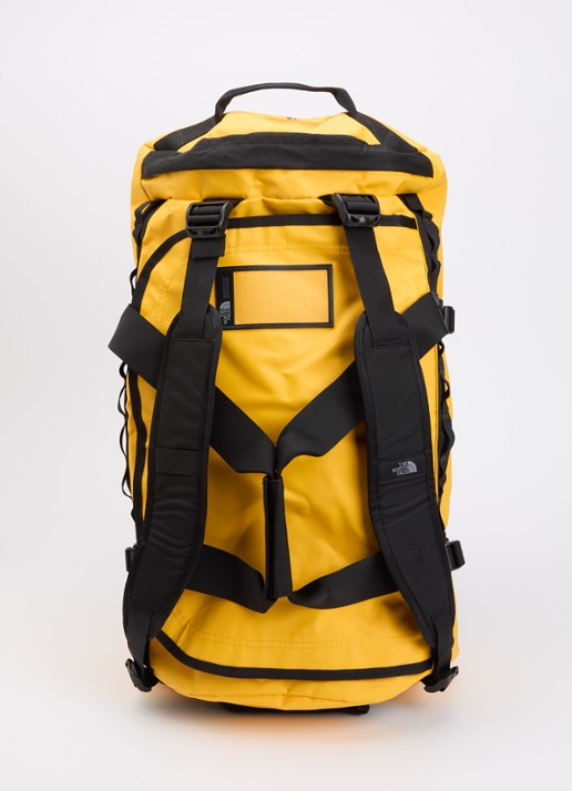 The North Face Base Camp Duffel M weekendtas met verstelbare schouderriem - achterkant 4 geel