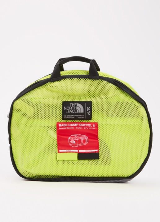 The North Face Base Camp Duffel S weekendtas met verstelbare schouderriem - detail 3 lime