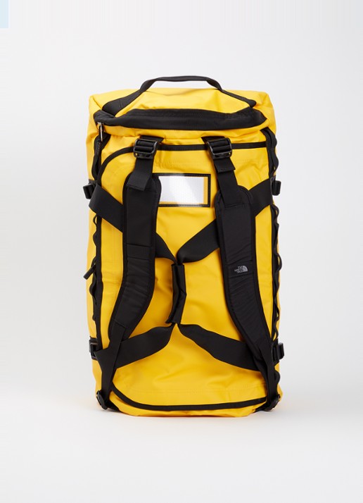 The North Face Base Camp Large opvouwbare weekendtas met afneembare schouderriem - achterkant 5 geel
