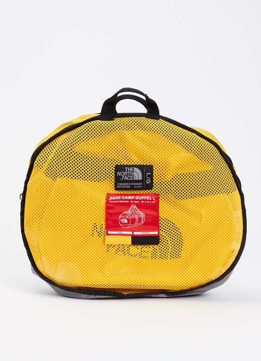 The North Face Base Camp Large opvouwbare weekendtas met afneembare schouderriem - detail 3 geel