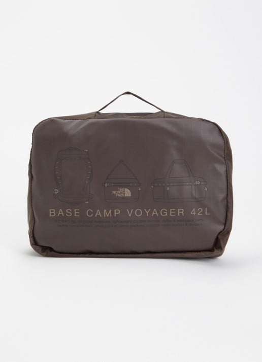 The North Face Base Camp Voyager 42L weekendtas met 15 inch laptopvak - detail 2 donkerbruin
