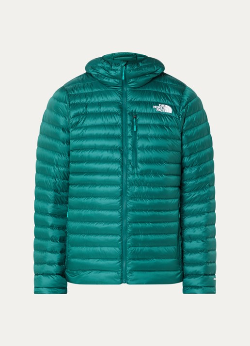 The North Face Bettaforca gewatteerd jack met donsvulling en logo - voorkant 3 turquoise