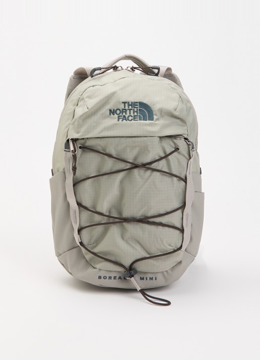 The North Face Borealis Mini rugzak met logoborduring - voorkant 2 grijs