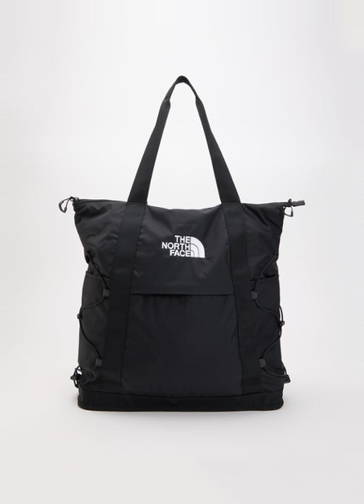 The North Face Borealis schoudertas met 16 inch laptopvak - voorkant zwart