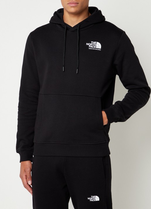 The North Face Coordinates hoodie met logo- en backprint - achterkant 5 zwart