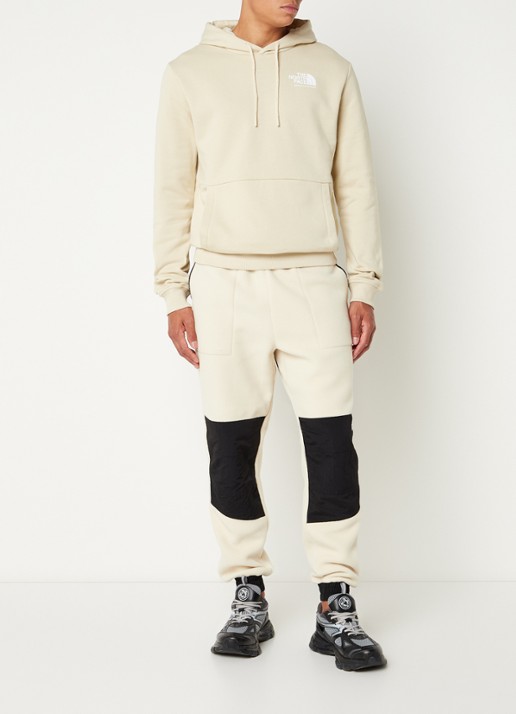 The North Face Coordinates hoodie met logo- en backprint - voorkant 2 beige