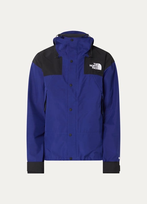 The North Face Gtx windjack met capuchon en ritszakken - voorkant 2 blauw