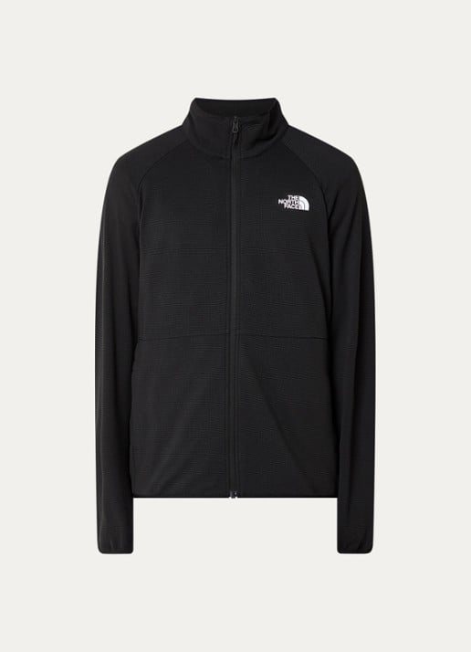 The North Face Kecha sweatvest met ritszakken - voorkant zwart