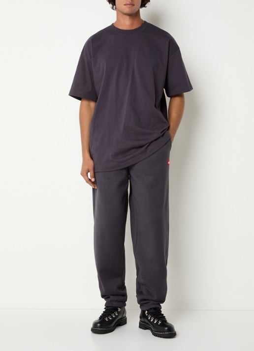 The North Face Loose fit joggingbroek met logoborduring - voorkant 5 antraciet