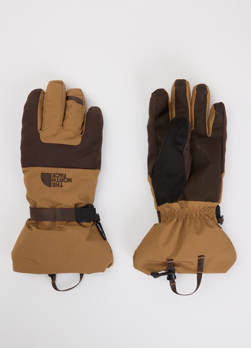 The North Face Montana handschoenen met logo - voorkant camel
