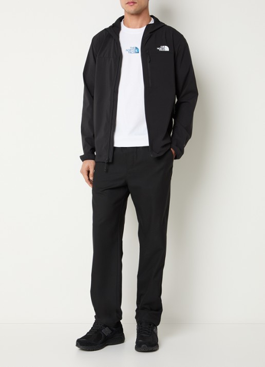 The North Face N Nimble softshell jack met capuchon - voorkant 3 zwart