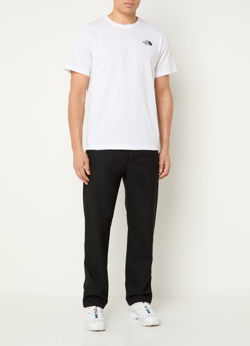 The North Face NSE Box Celebration T-shirt met logo- en backprint - voorkant 3 wit