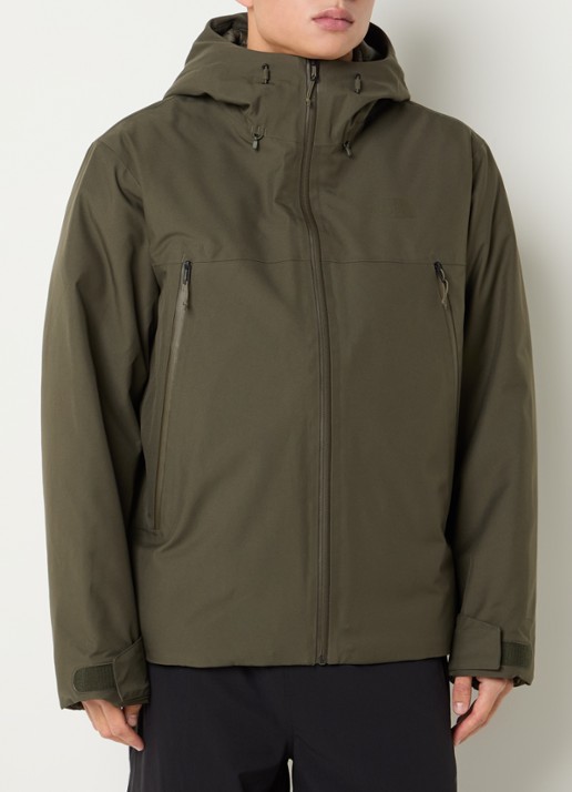 The North Face Range gewatteerd jack met donsvulling en capuchon - detail 3 olijfgroen