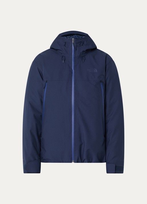The North Face Range gewatteerd jack met donsvulling en capuchon - voorkant 3 donkerblauw