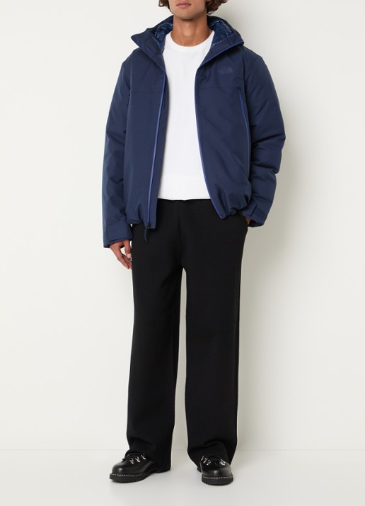 The North Face Range gewatteerd jack met donsvulling en capuchon - voorkant 4 donkerblauw
