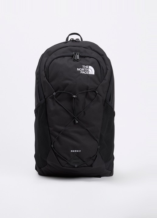 The North Face Rodey rugzak met 16 inch laptopvak - voorkant 2 zwart