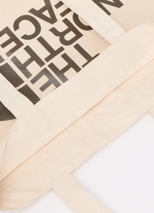 The North Face Shopper van canvas met logo  - detail beige