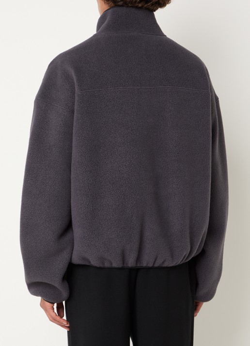 The North Face Sweater van fleece met halve rits - achterkant 4 grijs