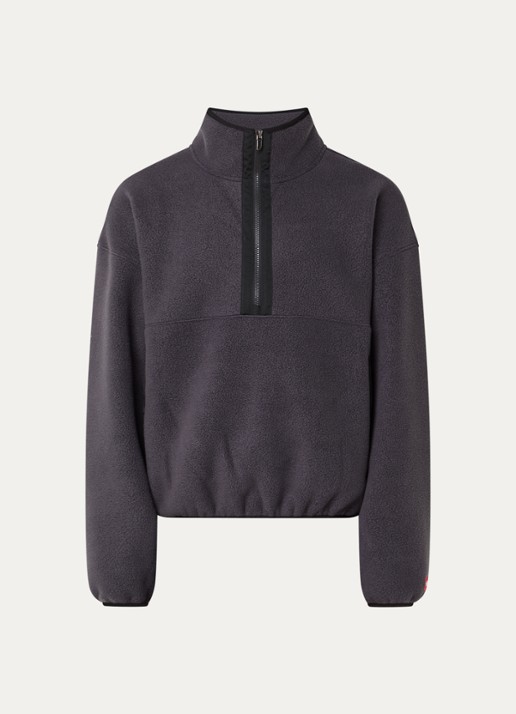 The North Face Sweater van fleece met halve rits - voorkant 2 grijs