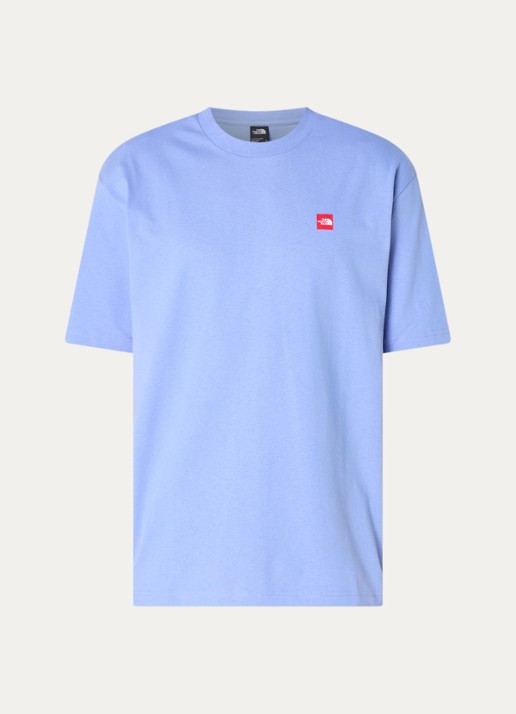 The North Face T-shirt met logo- en backprint  - voorkant 2 lavendel