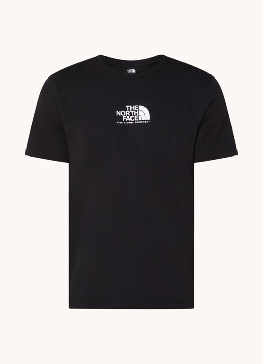 The North Face T-shirt met logo - voorkant zwart