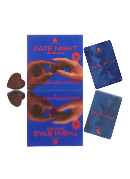 The Oh Collective Date Night chocolade bonbons 50 gram - voorkant undefined