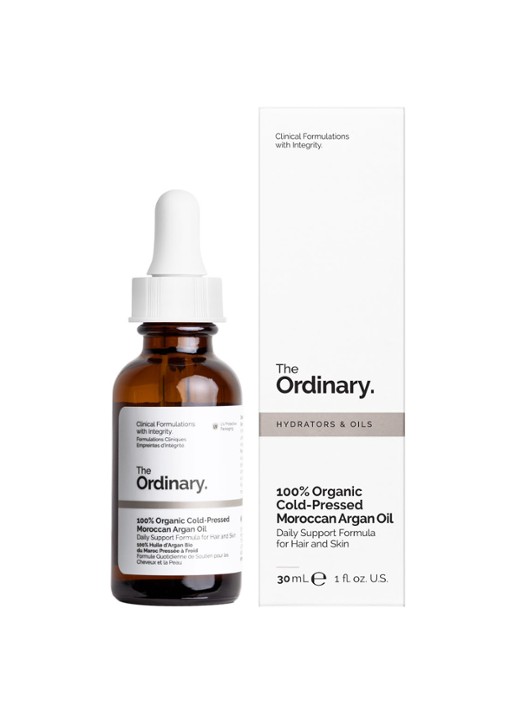 The Ordinary 100%  Cold-Pressed Moroccan Argan Oil - huid- en haar olie - voorkant 2 undefined