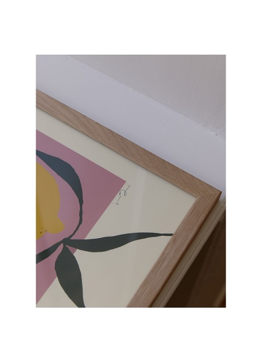 THE POSTER CLUB Pink Lemon, Anna Mörner print - detail oudroze