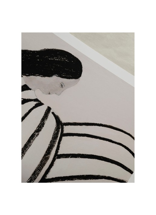 THE POSTER CLUB You, Sofia Lind print - detail zwart