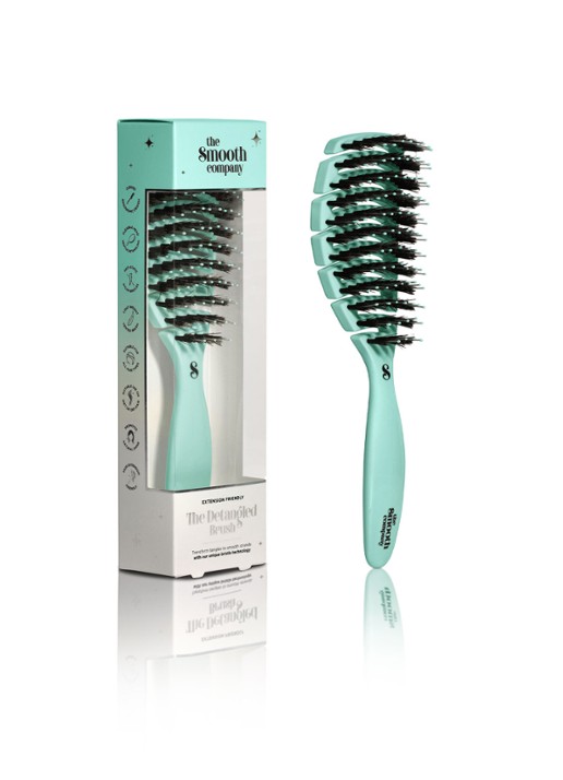 The Smooth Company The Detangled™ Brush - haarborstel - voorkant 2 blauw